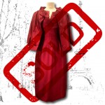 1950's Red Silk Christian Dior Dress and Jacket