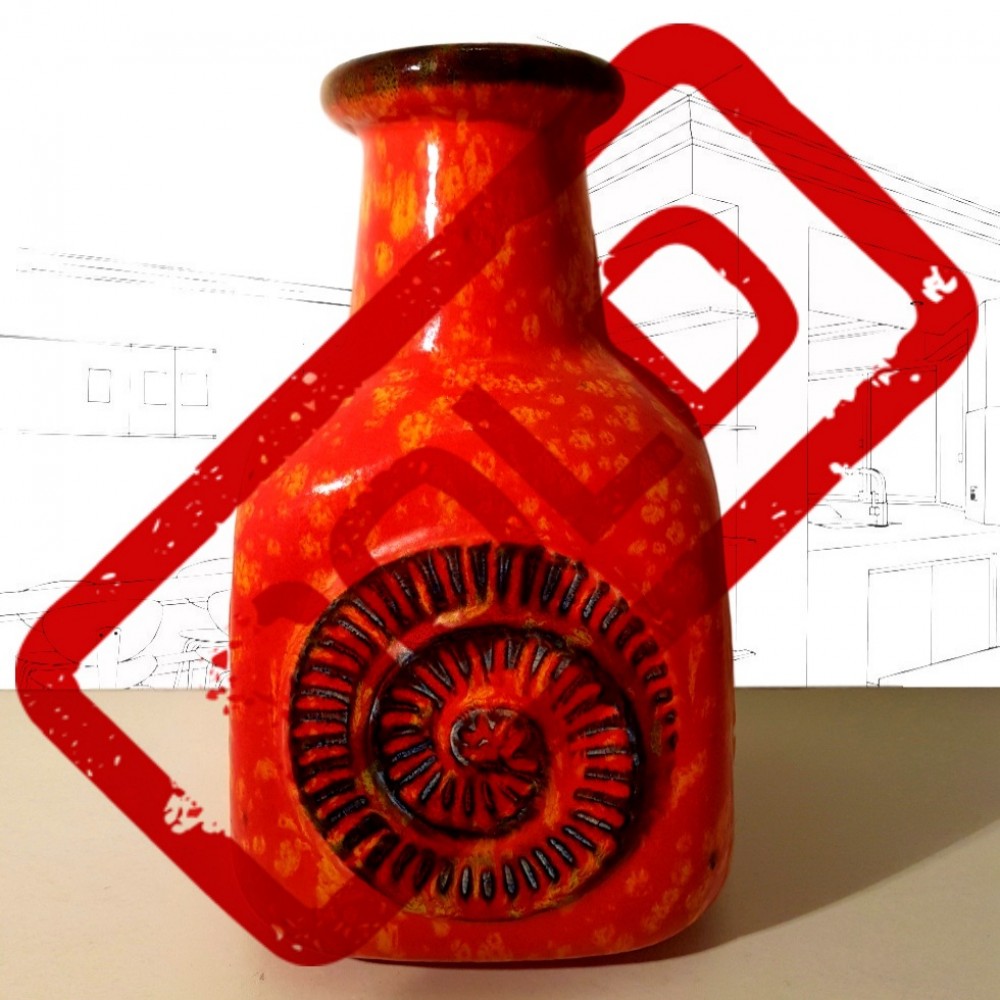 Bay Keramik WGP Orange Vase 80-25