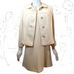 1960's Ladies Cream 2 Piece Suit