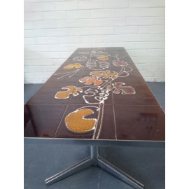 Large 1960s Tile Topped Coffee Table