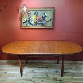 Mid-Century Oval Dining Table