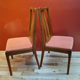 Set of 6 Nathan Vintage Teak Dining Chairs  