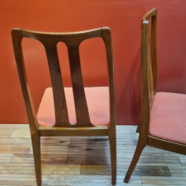 Set of 6 Nathan Vintage Teak Dining Chairs  