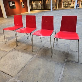 Red Leaf Dining Chairs by Moroso