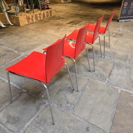 Red Leaf Dining Chairs by Moroso
