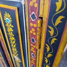 Vintage Hand Painted Indian Cabinet