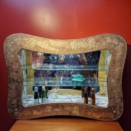 1950s Mirrored Wall Mounted Drinks Cabinet
