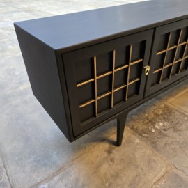 Mid-Century Younger Black Sideboard Mid-Century Younger Black Sideboard