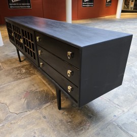 Mid-Century Younger Black Sideboard Mid-Century Younger Black Sideboard