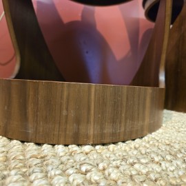 Pair of Jual Walnut Lamp Tables 