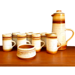 1970s Celtic Pottery Coffee Set