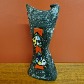 Drioli Italian Ceramic Flask Vase