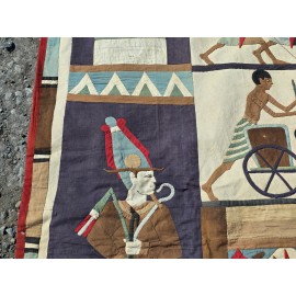 Huge Applique Antique Egyptian Khayamiya Wall Hanging