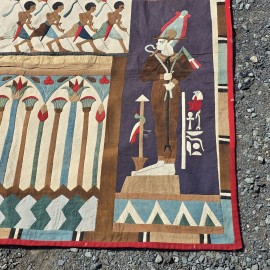 Huge Applique Antique Egyptian Khayamiya Wall Hanging