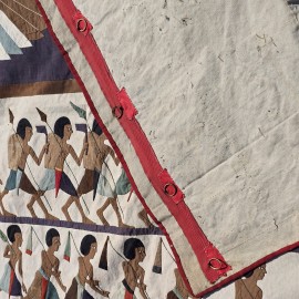 Huge Applique Antique Egyptian Khayamiya Wall Hanging