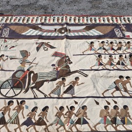 Huge Applique Antique Egyptian Khayamiya Wall Hanging