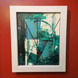2018 Judy Sale Home Series 'Stairs Emerald' Framed Painting