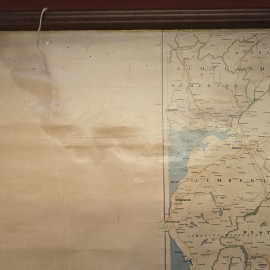 Huge 1960s Road Map of England