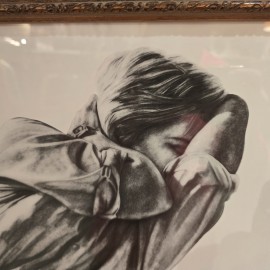 Robert Longo 'Men In The Cities' Framed 'Cindy' Print