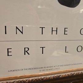 Robert Longo 'Men In The Cities' Framed 'Cindy' Print