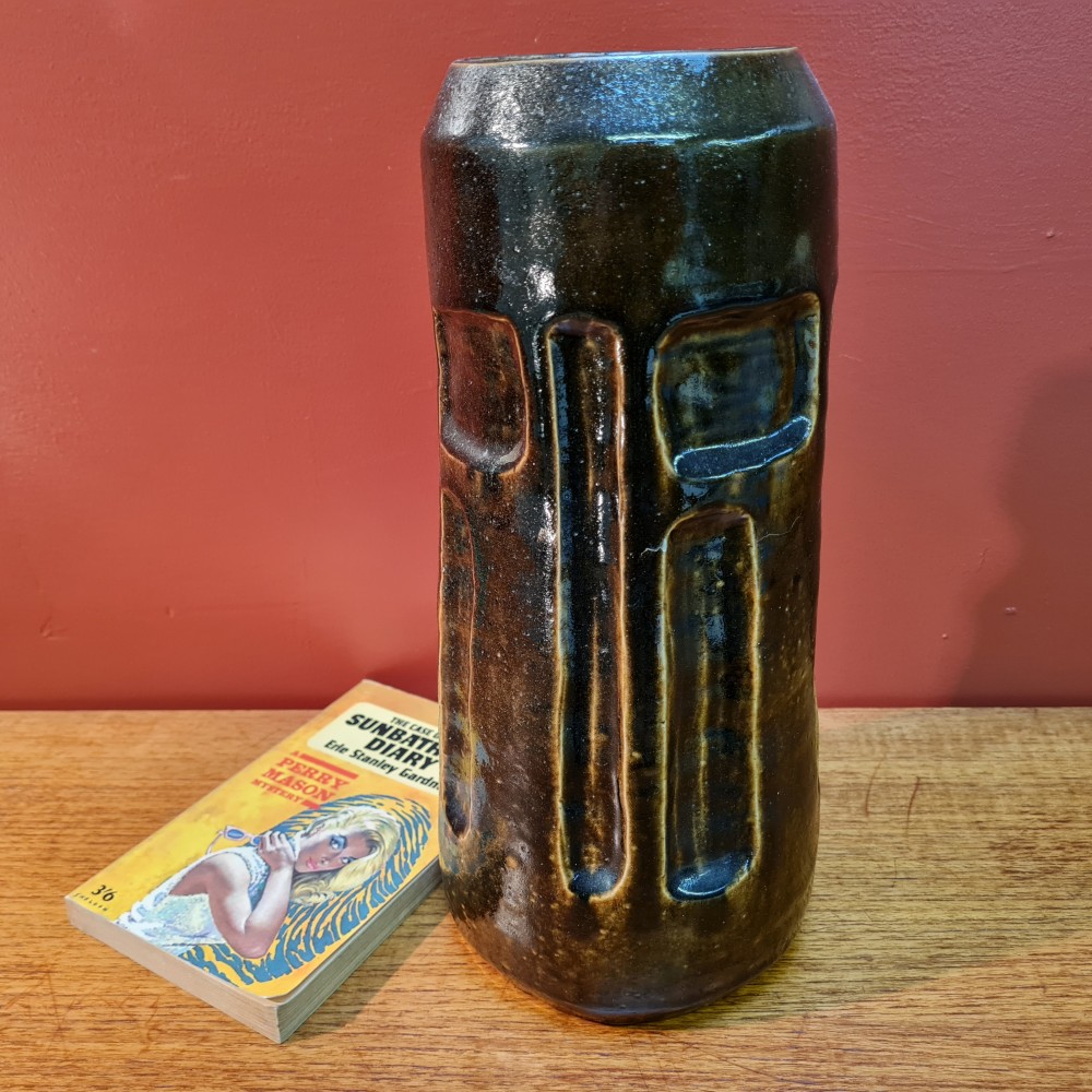 Vintage Brutalist Studio Pottery Vase