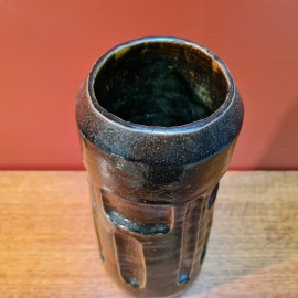 Vintage Brutalist Studio Pottery Vase  