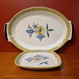 1960's Stavangerflint Flamingo Large Plates