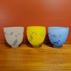 Will Shakspeare Blue Glass Vase