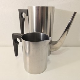 1960s Arne Jacobsen for Stelton Steel Coffee Set