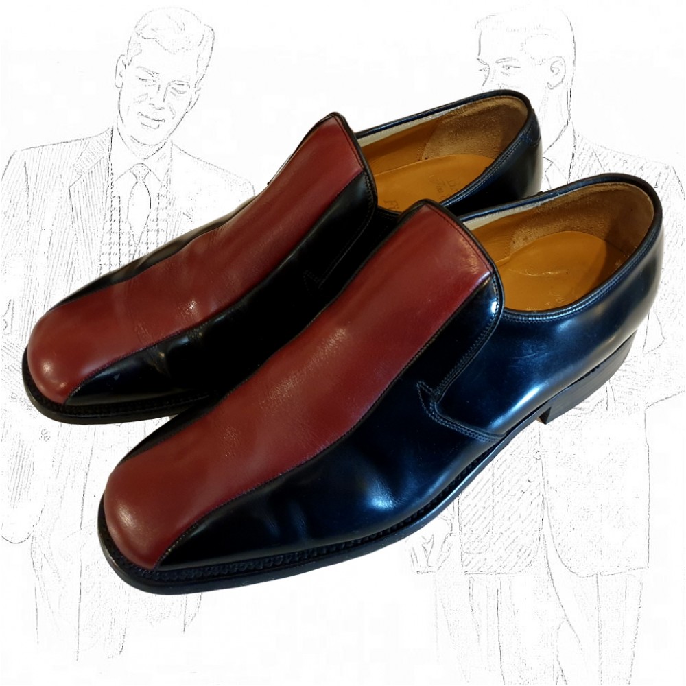 Barker Two Tone Leather Slip-On Shoes
