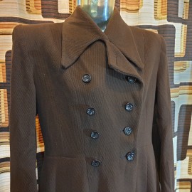 1940's CC41 Brown Wool Coat 