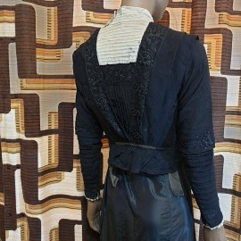 1900's Black Victorian Bodice Jacket