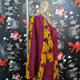 Hand Made Vintage African Print Maxi Dress
