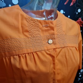 Vintage Deadstock Orange Playsuit