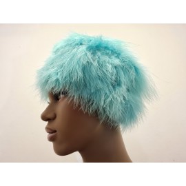 Vintage Blue Feather Hat