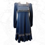 1960's Blue Cotton Mini Dress
